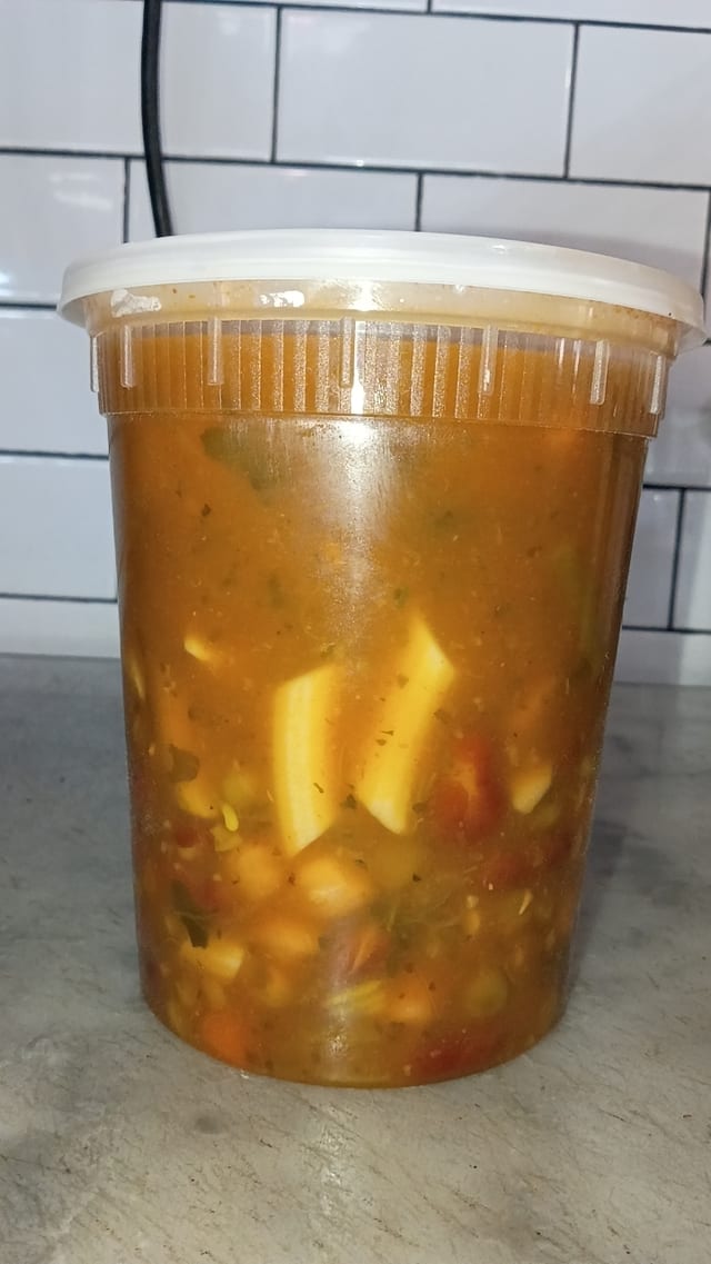 Cup Minestrone Soup.