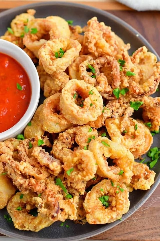 Full Tray Fried Calamari.