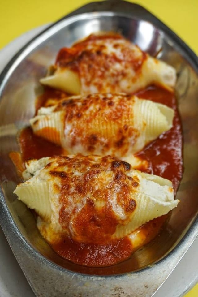 Full Tray Stuffed Shells Parmigiana.